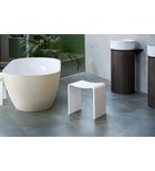 Photo: KORAL Badstuhl 40x43x30cm, solid surface, Weiß matt