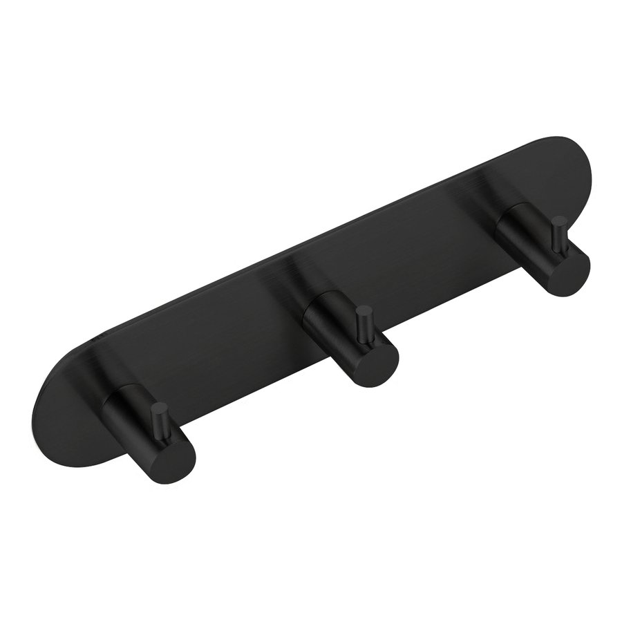 Samolepící trojháček, kulatý, černá mat 32203B