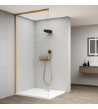 Photo: Zestaw profili ESCA do montażu szkła, ściana - sufit, 2600x1600mm, złoty mat
