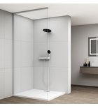 Photo: Zestaw profili ESCA do montażu szkła, ściana - sufit, 2600x1600mm, chrom