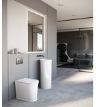 Photo: THE NEW YORKER deska WC, SLIM, Soft Close, biały/chrom