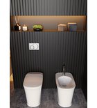 Photo: THE NEW YORKER deska WC, SLIM, Soft Close, biały/chrom