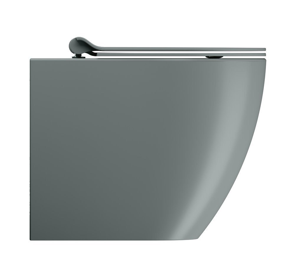 GSI PURA WC mísa stojící, Swirlflush, 36x55cm, spodní/zadní odpad, agave dual-mat 889004