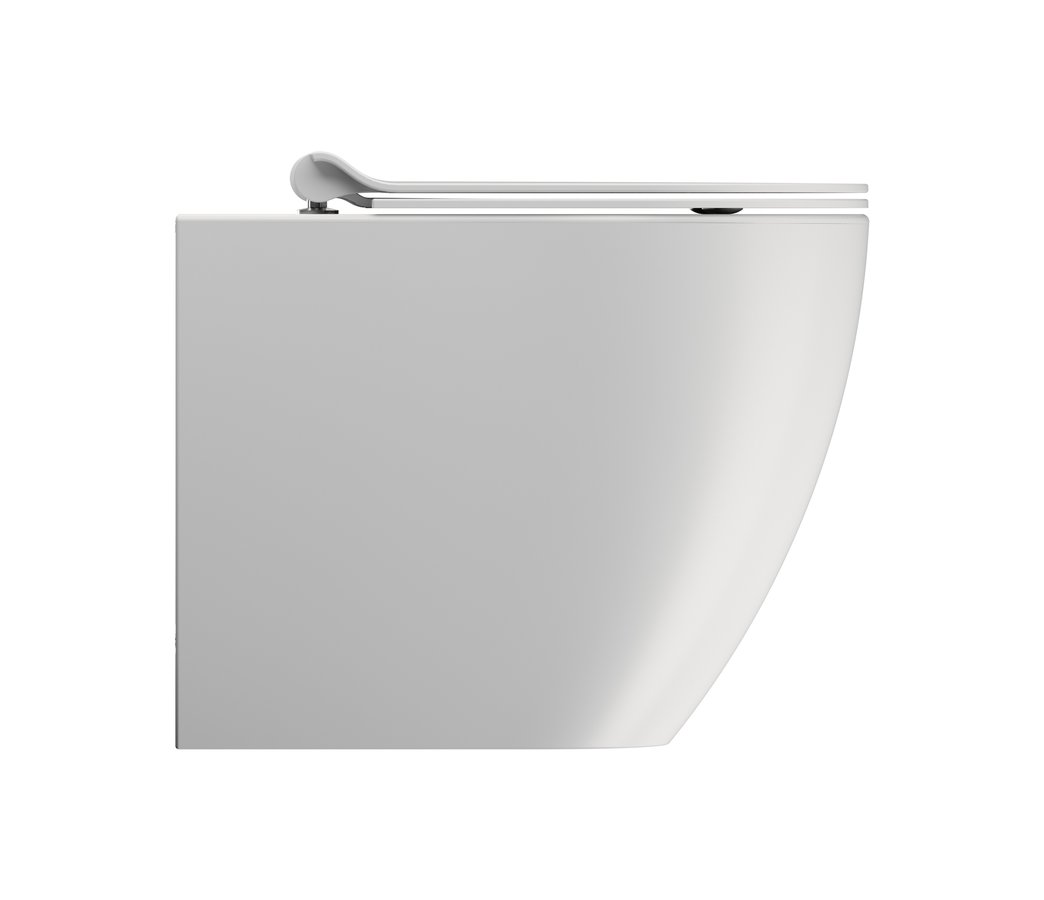 GSI PURA WC mísa stojící, Swirlflush, 36x55cm, spodní/zadní odpad, bílá dual-mat 889009