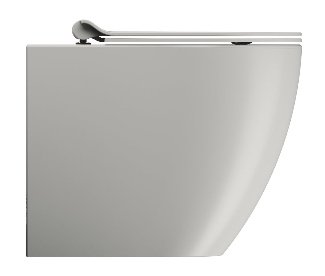 GSI PURA WC mísa stojící, Swirlflush, 36x55cm, spodní/zadní odpad, cenere dual-mat 889017