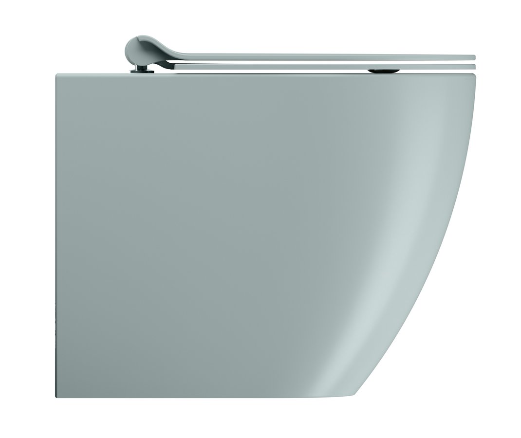 GSI PURA WC mísa stojící, Swirlflush, 36x55cm, spodní/zadní odpad, ghiaccio dual-mat 889015