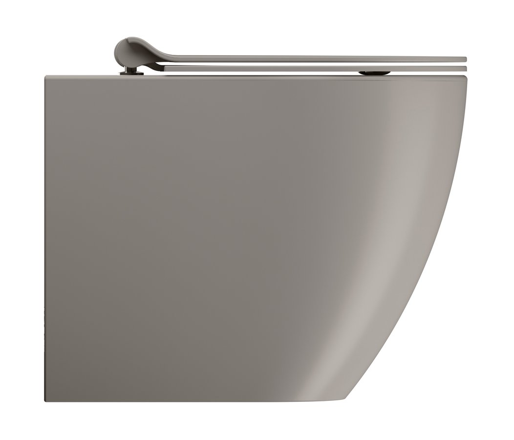 GSI PURA WC mísa stojící, Swirlflush, 36x55cm, spodní/zadní odpad, tortora dual-mat 889005