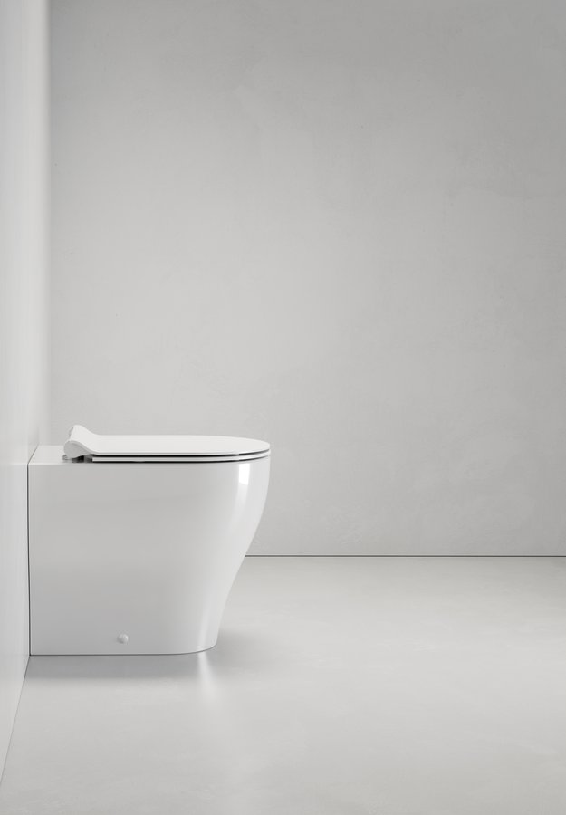 GSI TONO WC mísa stojící, Geniusflush, 36x53cm, spodní/zadní odpad, bílá ExtraGlaze 641011