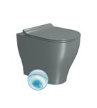 Photo: TONO WC pan, Geniusflush, 36x53cm, S-trap/P-trap, agave dual-matt