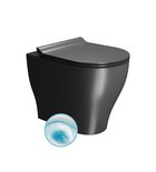 Photo: TONO WC pan, Geniusflush, 36x53cm, S-trap/P-trap, black dual-matt