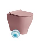 Photo: TONO WC pan, Geniusflush, 36x53cm, S-trap/P-trap, blush dual-matt