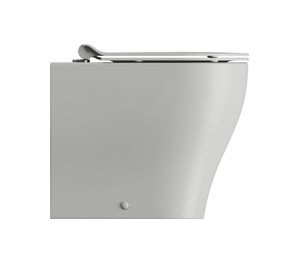 GSI TONO WC mísa stojící, Geniusflush, 36x53cm, spodní/zadní odpad, cenere dual-mat 641017