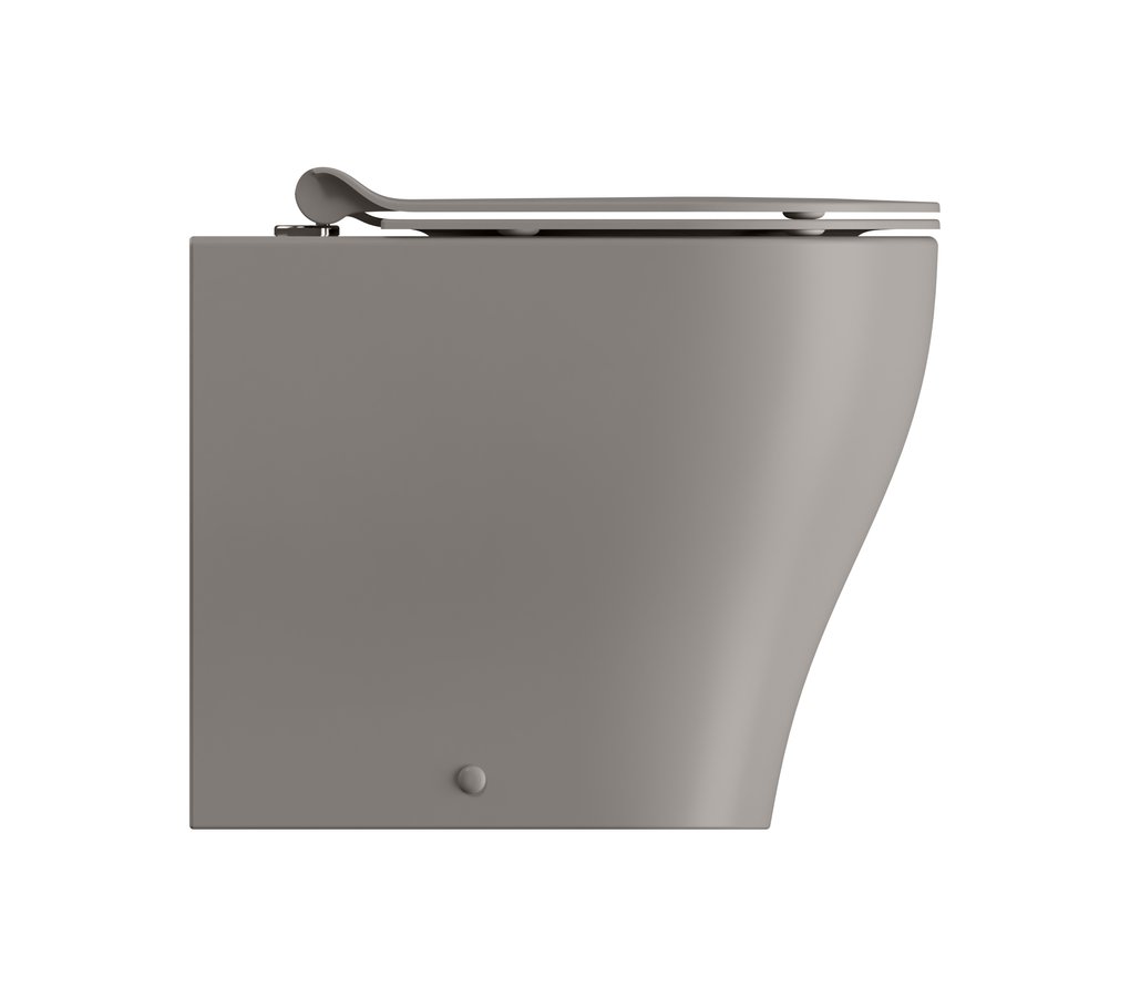 GSI TONO WC mísa stojící, Geniusflush, 36x53cm, spodní/zadní odpad, tortora dual-mat 641005