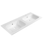 Photo: ARECA Cast Marble Double Washbasin 121x51,5cm, white