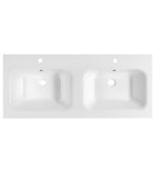 Photo: ARECA Cast Marble Double Washbasin 121x51,5cm, white
