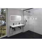 Photo: ARECA dvojumývadlo, liaty mramor, 121x51,5cm, biela