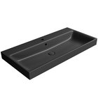 Photo: NUBES ceramic washbasin 100x50cm, black matt