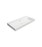 Photo: NUBES ceramic washbasin 100x50cm, no tap hole, white matt