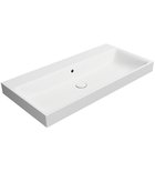 Photo: NUBES ceramic washbasin 100x50cm, no tap hole, white matt