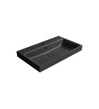 Photo: NUBES ceramic washbasin 80x50cm, black matt