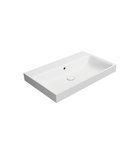 Photo: NUBES ceramic washbasin 80x50cm, no tap hole, white matt