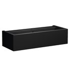 Photo: KANAAL umywalka ceramiczna 100x40cm, czarny mat