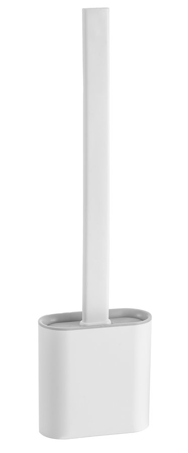 Aqualine SANA WC silikonová štětka závěsná/na postavení, bílá mat BS010