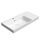 Photo: NUBES ceramic washbasin 100x50cm, shelf right, white ExtraGlaze