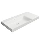 Photo: NUBES ceramic washbasin 100x50cm, shelf right, white matt