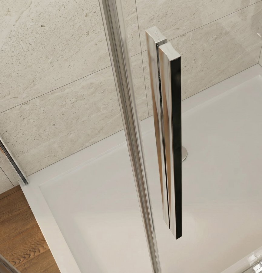 Gelco LUXOR sprchové dveře pro rohový vstup 800mm, čiré sklo GU2180CH