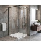 Photo: LUXOR drzwi wejście z&nbsp;rogu 900mm, szkło czyste