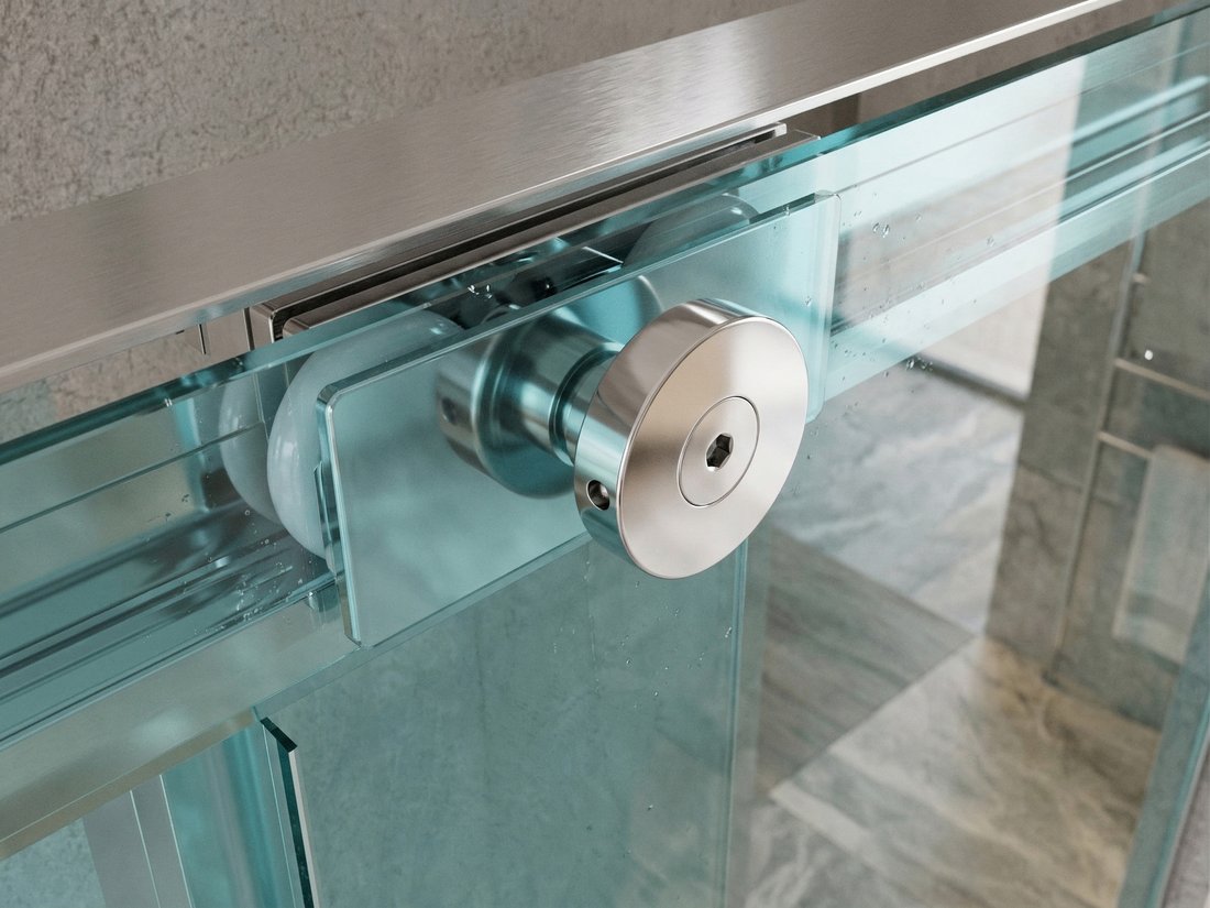 Gelco LUXOR BLACK sprchové dveře 1300mm, čiré sklo GU1213B