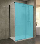 Photo: LUXOR BLACK Seitenwand 800mm, Klarglas