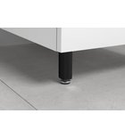 Photo: ZOJA výškovo nastaviteľná noha, výška 100-110mm, čierna mat