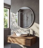 Photo: NOTION SLIM guľaté zrkadlo v ráme, priemer 70cm, biela mat