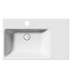 Photo: NUBES keramické umývadlo 80x50cm, s odkladacou plochou vpravo, biela mat