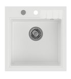 Photo: Granite kitchen mono sink, 50x52cm, white