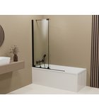 Photo: ROLLS BLACK vanová zástěna 1000x1500mm, čiré sklo