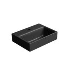Photo: NUBES ceramic washbasin 36x28cm, black matt