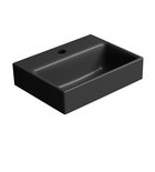 Photo: NUBES ceramic washbasin 36x28cm, black matt