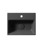 Photo: NUBES ceramic washbasin 36x28cm, black matt