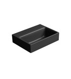Photo: NUBES ceramic washbasin 36x28cm, no tap hole, black matt
