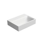 Photo: NUBES ceramic washbasin 36x28cm, no tap hole, white matt