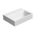 Photo: NUBES ceramic washbasin 36x28cm, no tap hole, white matt