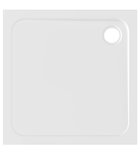 Photo: ELZA cast marble shower tray, square 80x80cm, white