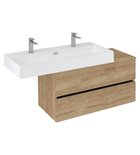 Photo: ODETTA Unterschrank für das Waschbecken AQUATIC 130x61,5x46cm Eiche Alabama