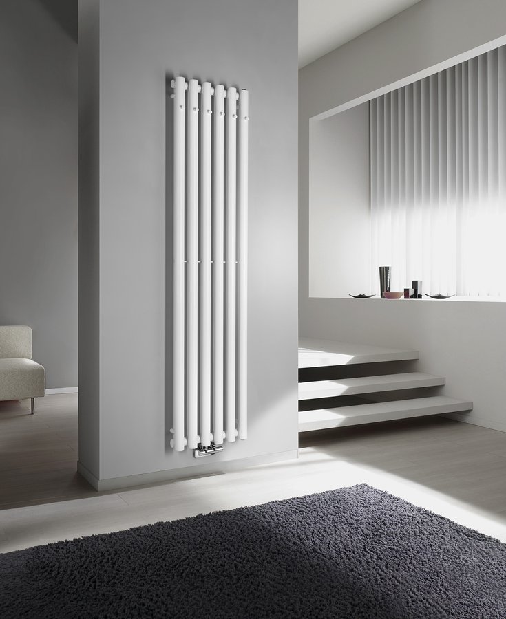 Sapho PILON otopné těleso 418x1800mm, se šesti háčky pro ručník, bílá mat IZ131T