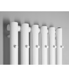 Photo: PILON Badheizkörper 196x1800mm, mit 6 Haken, Weiß matt