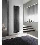 Photo: PILON Badheizkörper 270x1800mm, mit 4 Haken, Schwarz matt