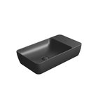 Photo: MODO ceramic washbasin on the board 60x35cm, no tap hole, black matt